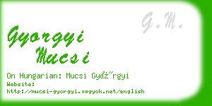 gyorgyi mucsi business card